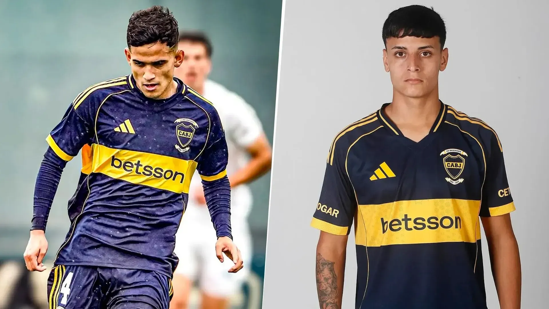 Dylan Gorosito y Santiago Zampieri, figuras de la Reserva de Boca. (Instagram)