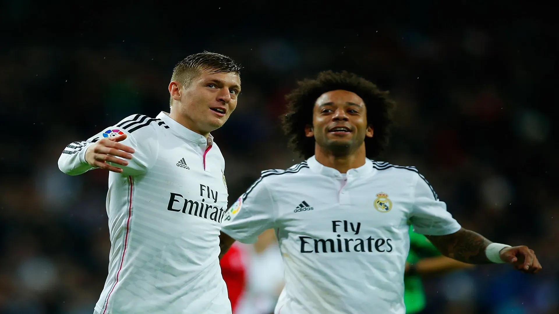 Toni Kroos e Marcelo pelo Real Madrid em 2014 – Gonzalo Arroyo Moreno/Getty Images