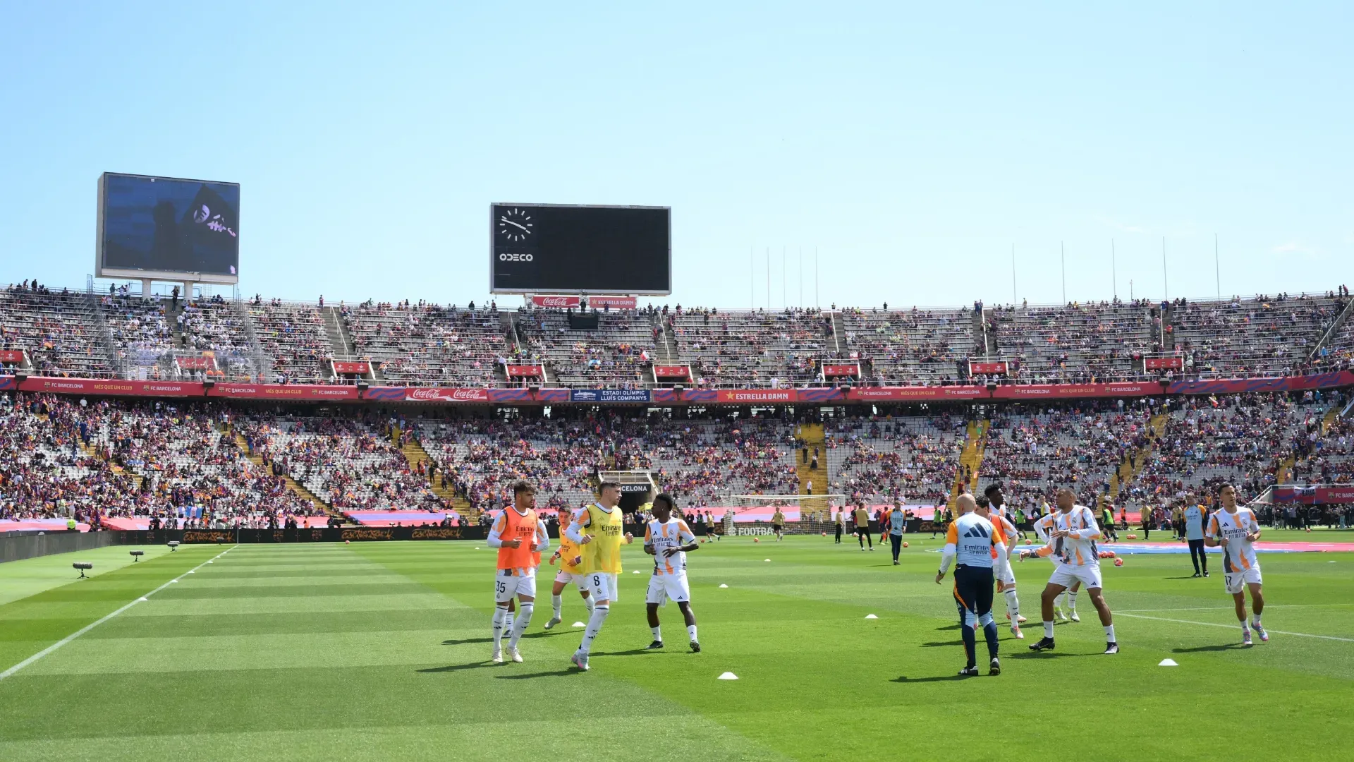 A general view of the Estadi Olimpic Lluis Companys.