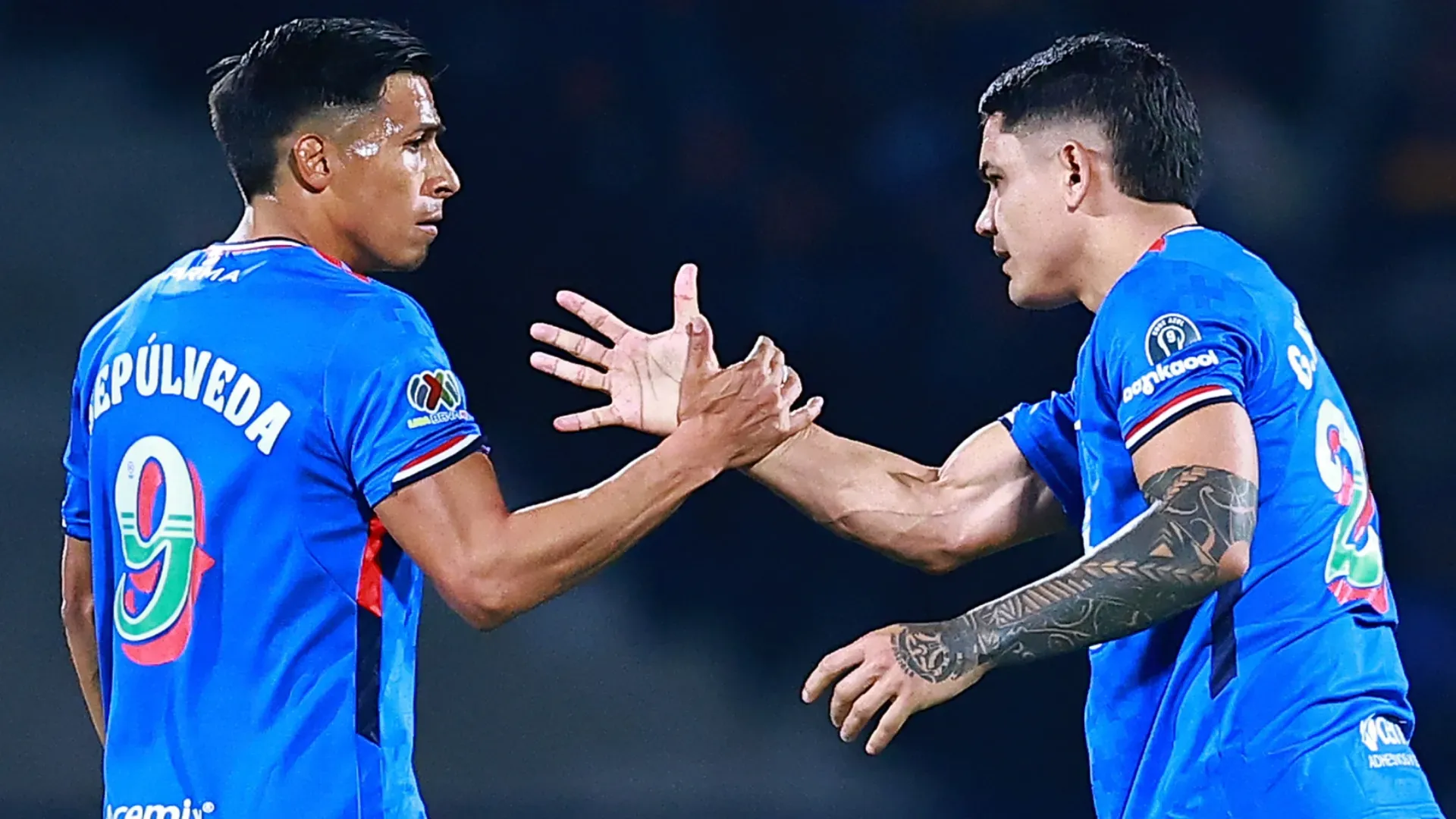Cruz Azul's Gabriel Fernandez and Angel Sepulveda