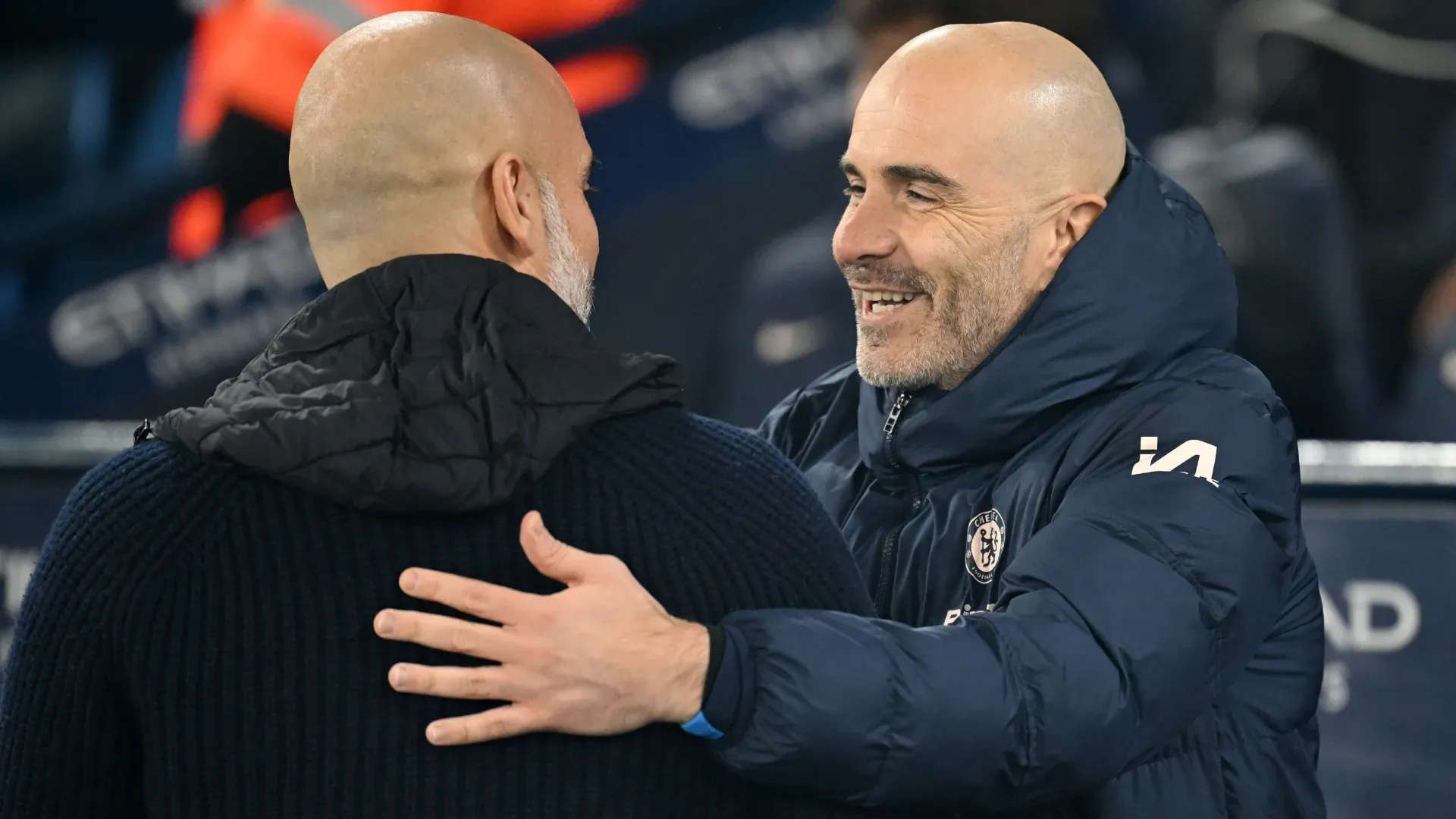 Pep Guardiola and Enzo Maresca