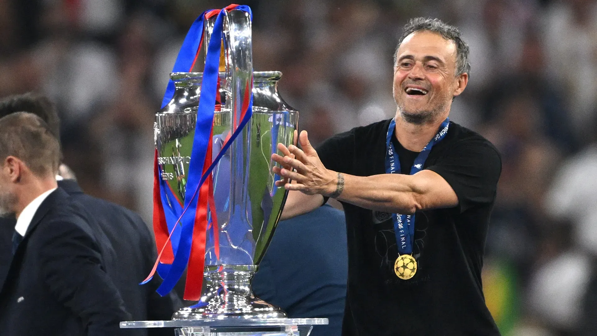 PSG star Luis Enrique in the Champions League