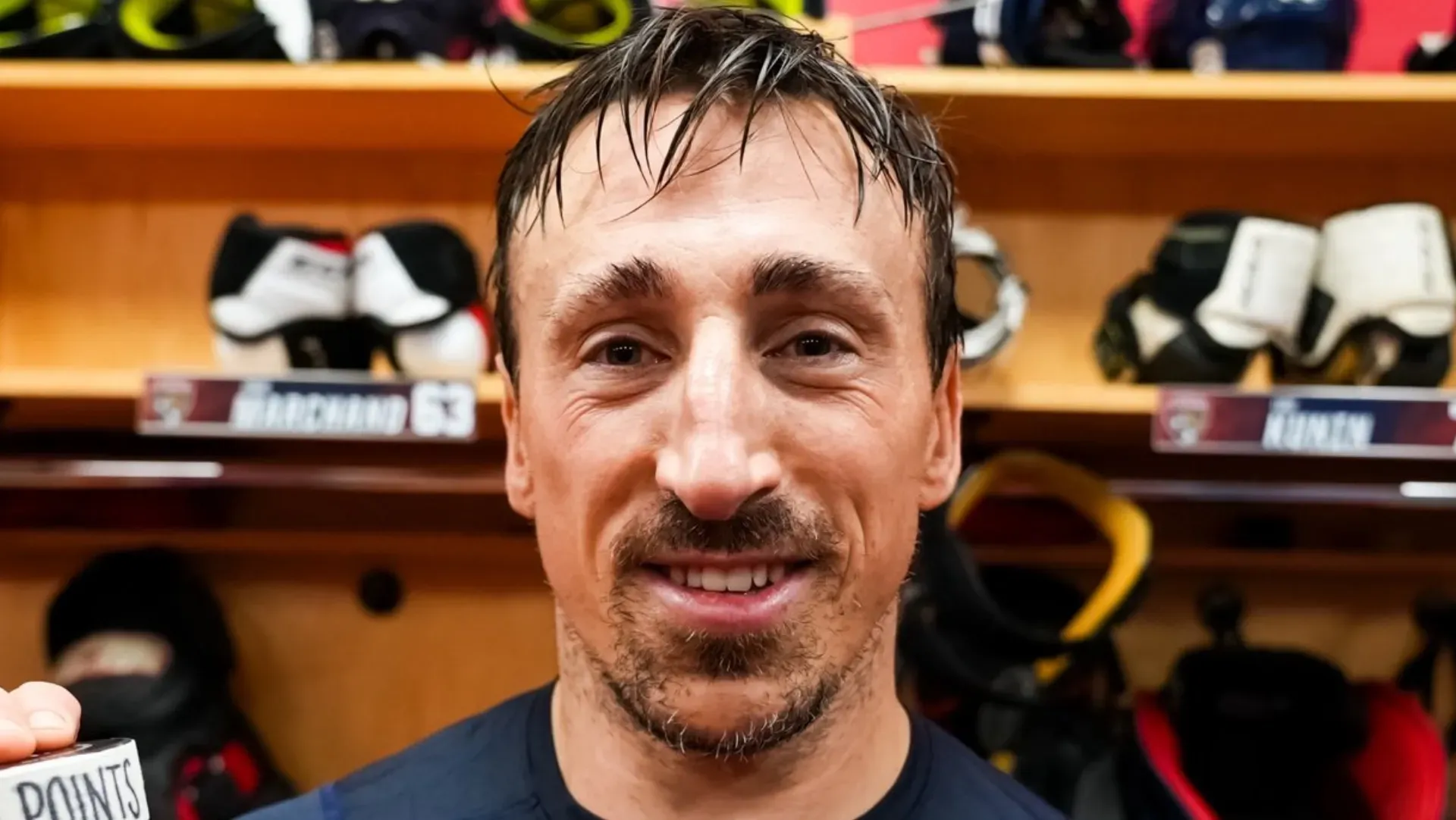 Brad Marchand smiling