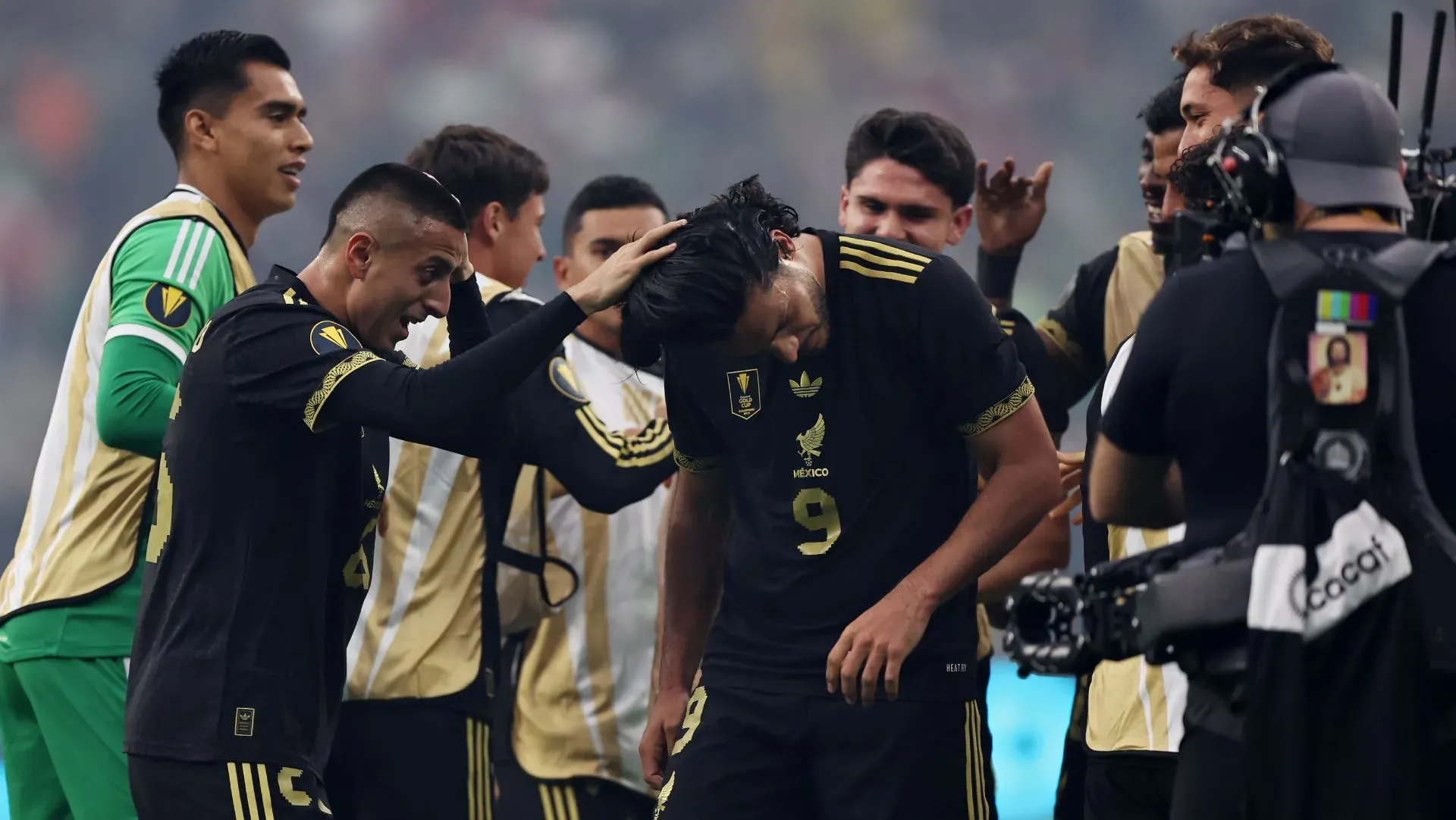 México comemora após marcar gol na Copa Ouro da CONCACAF. Foto: Omar Vega/Getty Images