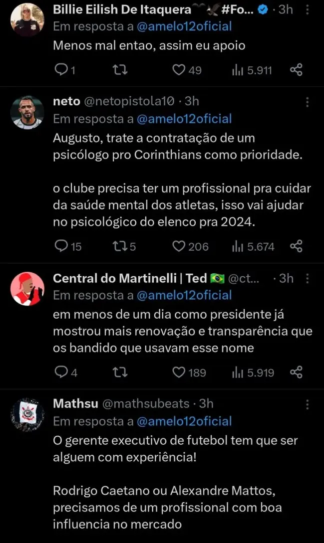 Repercussão via Twitter