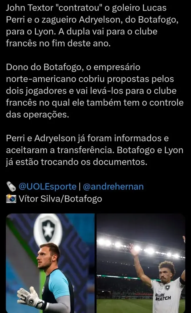 Repercussão via Twitter