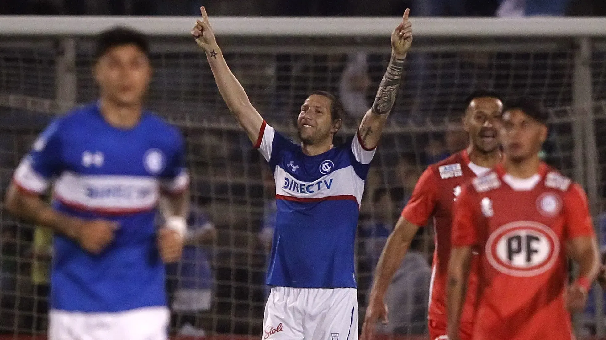 Aued celebra el gol contra La Calera en Copa Chile (Photosport)