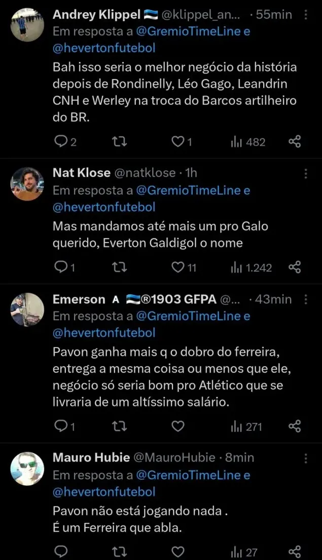 Repercussão via Twitter