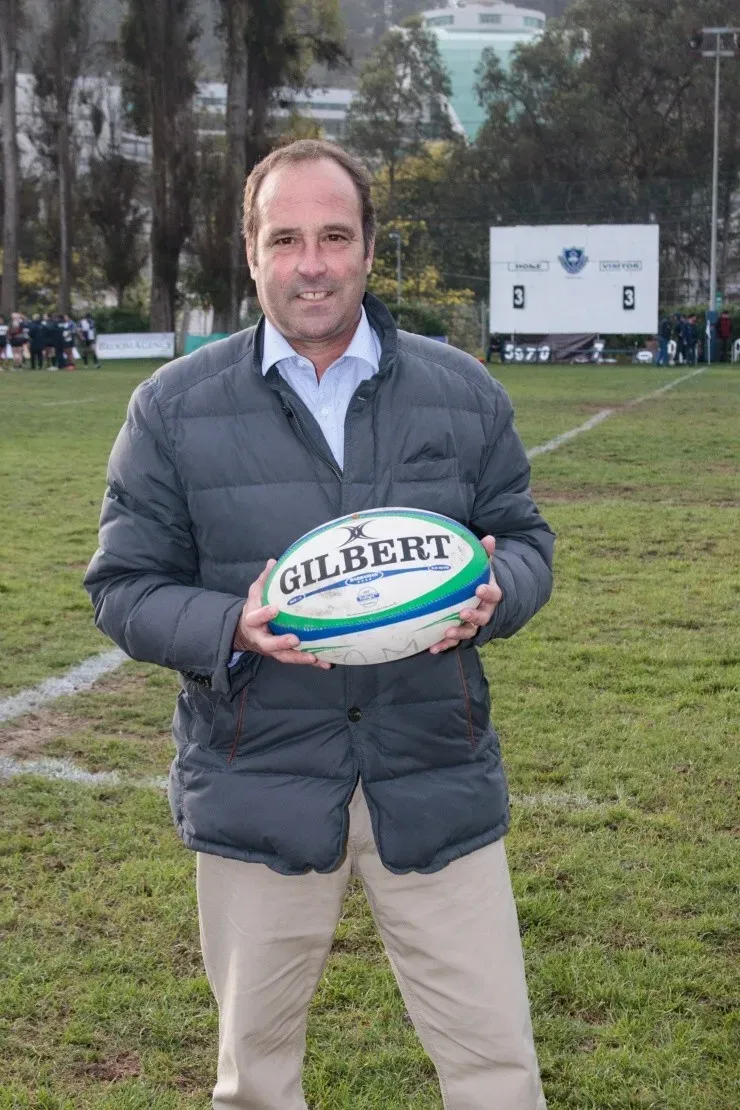 Francisco Hörmann, exfutbolista de Universidad Católica,Deportes Concepción, O’Higgins, Deportes Antofagasta, Provincial Osorno, Santiago Wanderers, Everton y la Selección Chilena fue un destacado rugbista en su juventud.    Foto: Javiera Díaz de Valdés, Arusa.