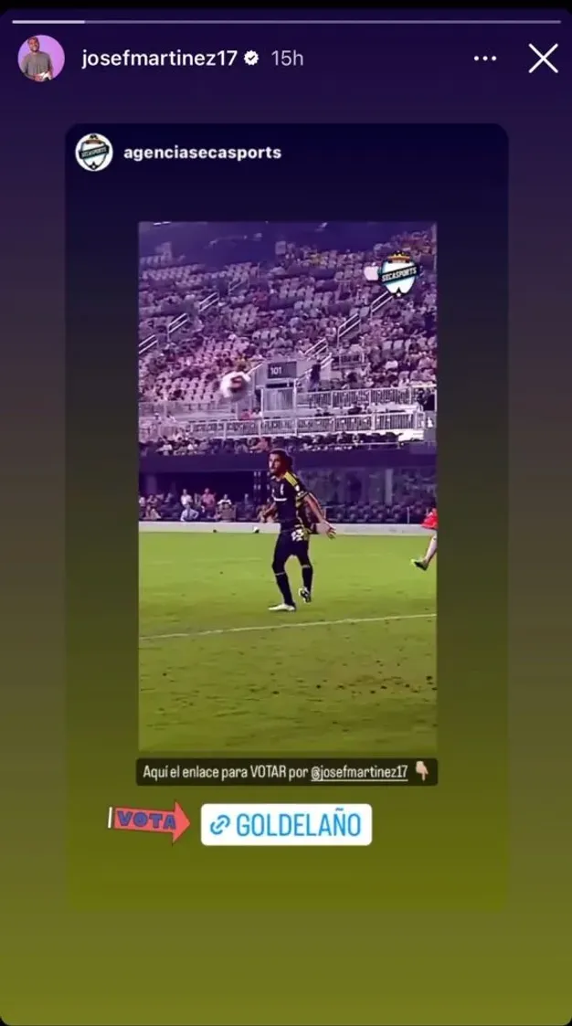 La primera reacción de Martínez tras la noticia de Suárez a Inter Miami. (Foto: Instagram / @josefmartinez17)