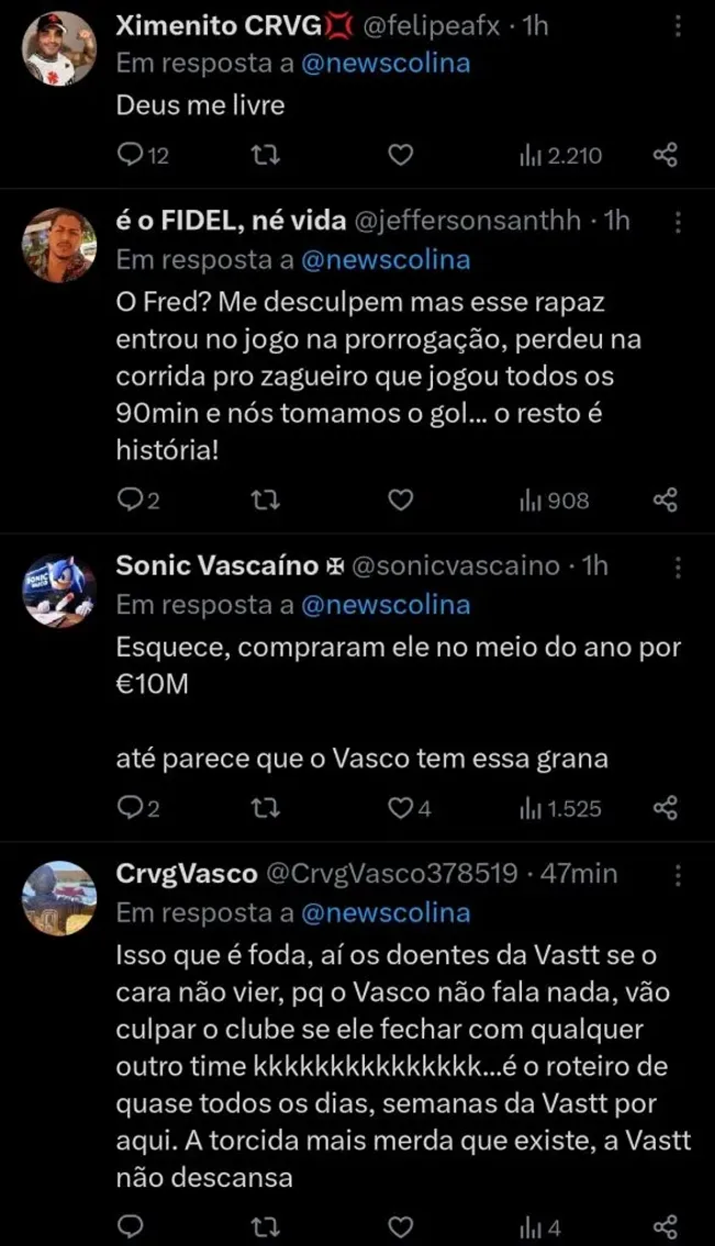 Repercussão via Twitter