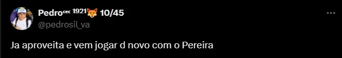 Torcedor brinca sobre possível vinda de Michael. Foto: Reprodução / Twitter