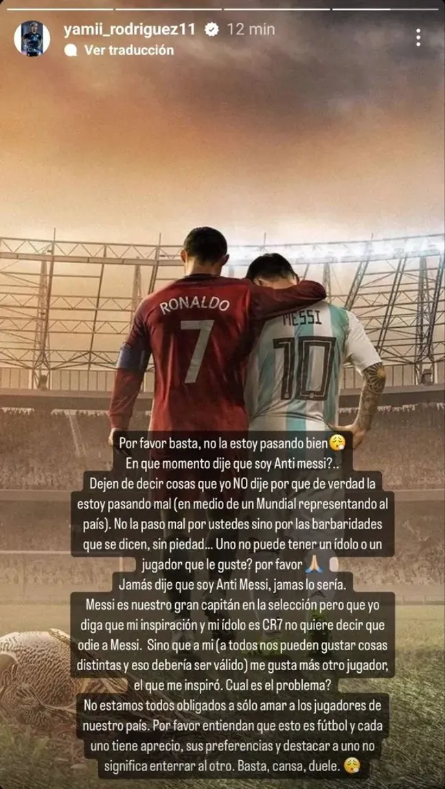 La publicación de Yamila Rodríguez en Instagram.