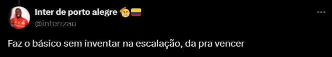 Torcedor do Internacional. Foto: Reprodução/ Twitter