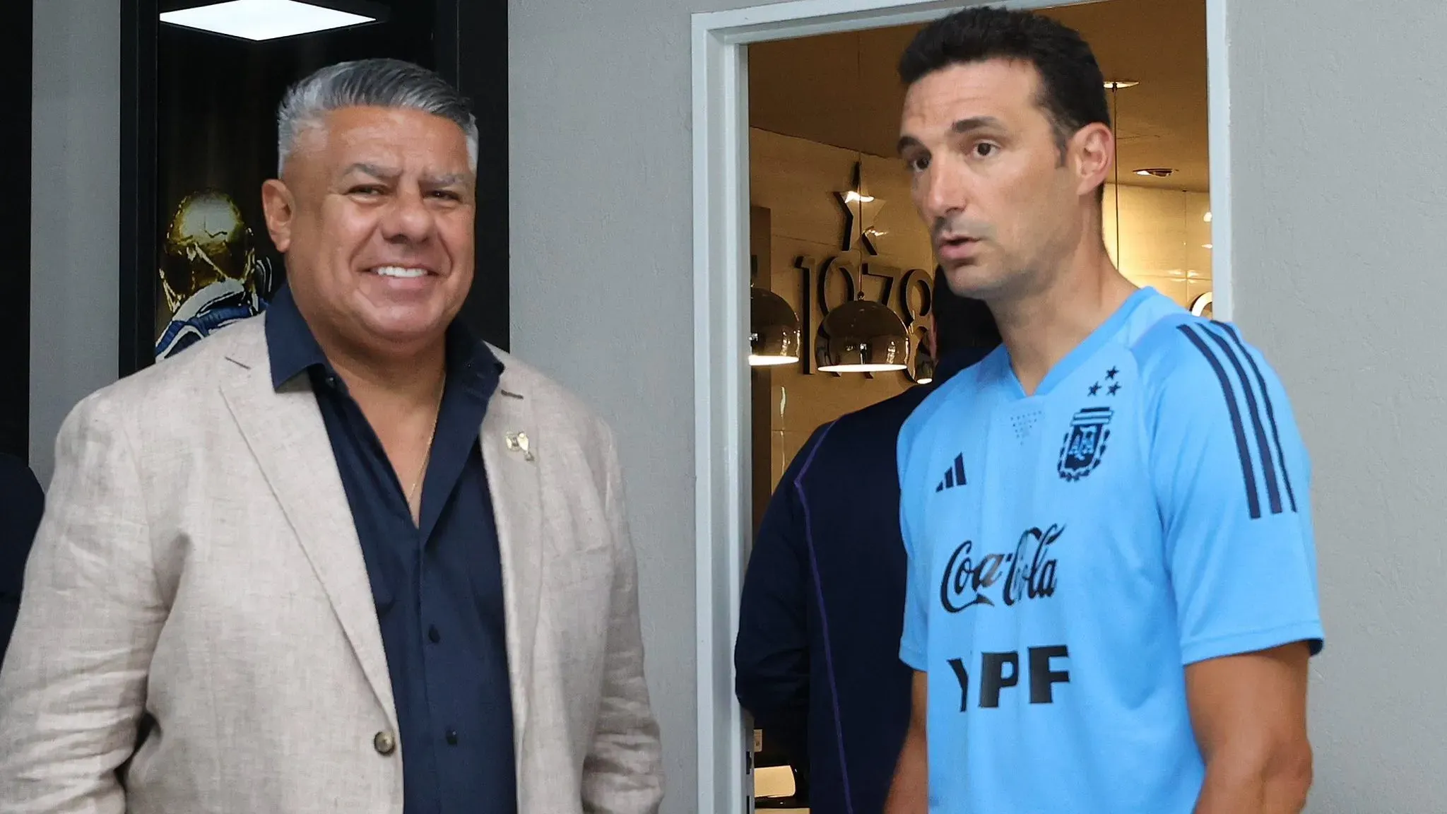 Claudio Tapia y Lionel Scaloni tienen una reunión pendiente para saber cómo continuará la Selección Argentina. @TapiaChiqui