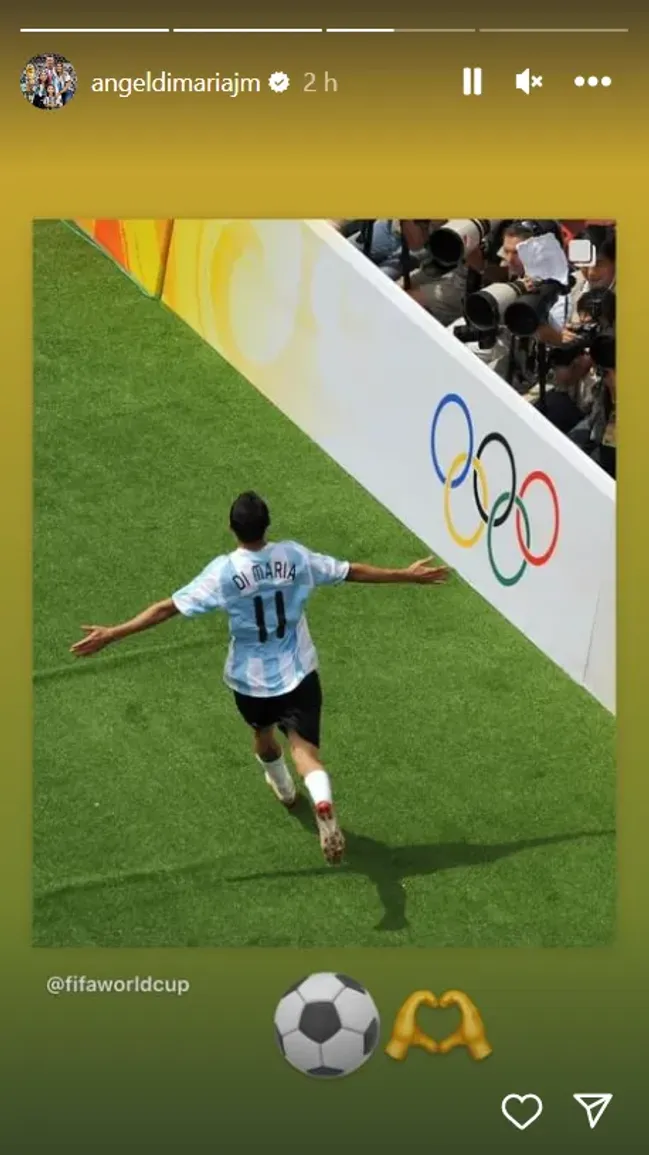 La historia de Ángel Di María. (Foto: Instagram)