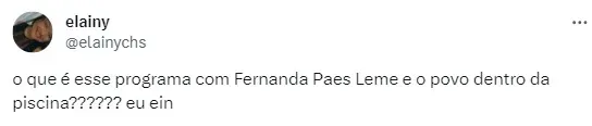 Web comenta programa de Fernanda Paes Leme no GNT