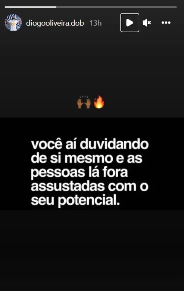 El mensaje de Diogo en sus redes sociales (diogooliveira.dob)