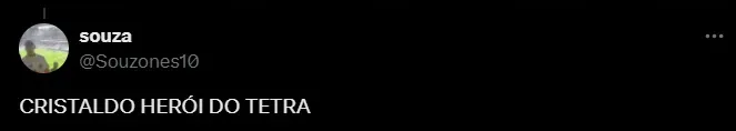 Torcedor do Grêmio. Foto: Reprodução/ Twitter