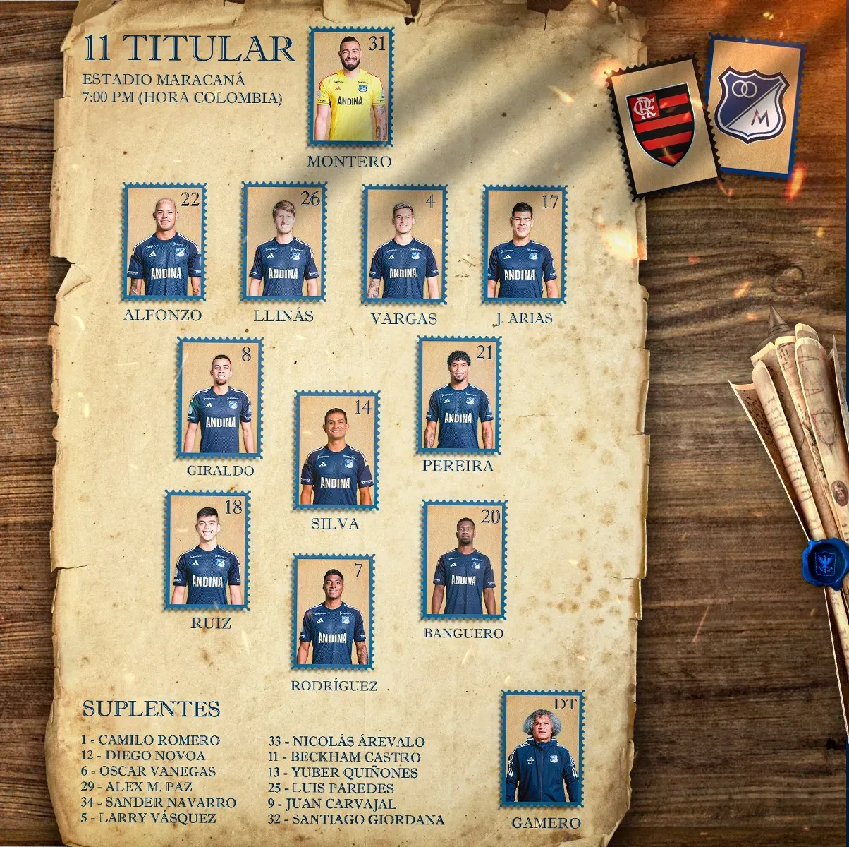 Foto: rede social Millonarios