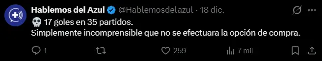 Afición de Cruz Azul reacciona a la baja de Bryan Casas (X)