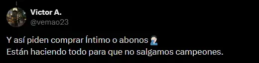 Hinchas molesto de Alianza Lima (Foto: X).