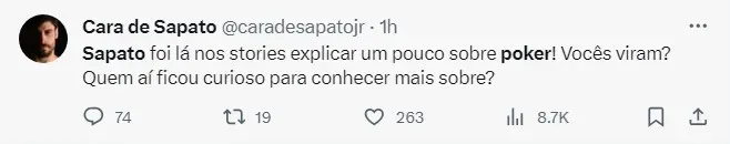 Foto: Reprodução X – antigo Twitter