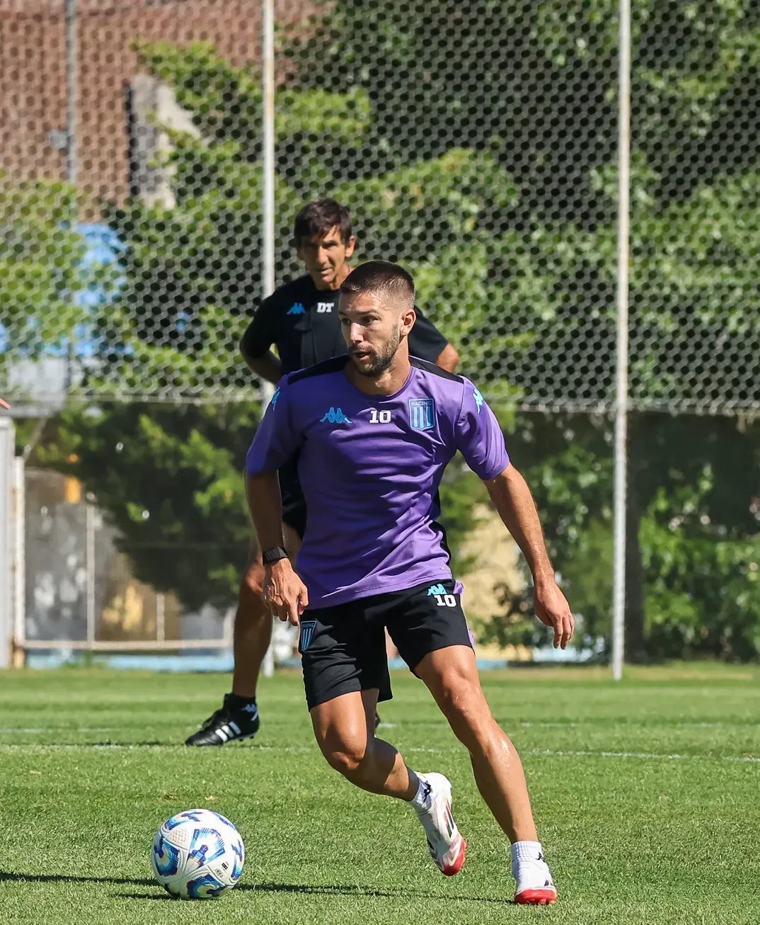 Luciano Vietto, durante el entrenamiento. (Foto: Prensa Racing)