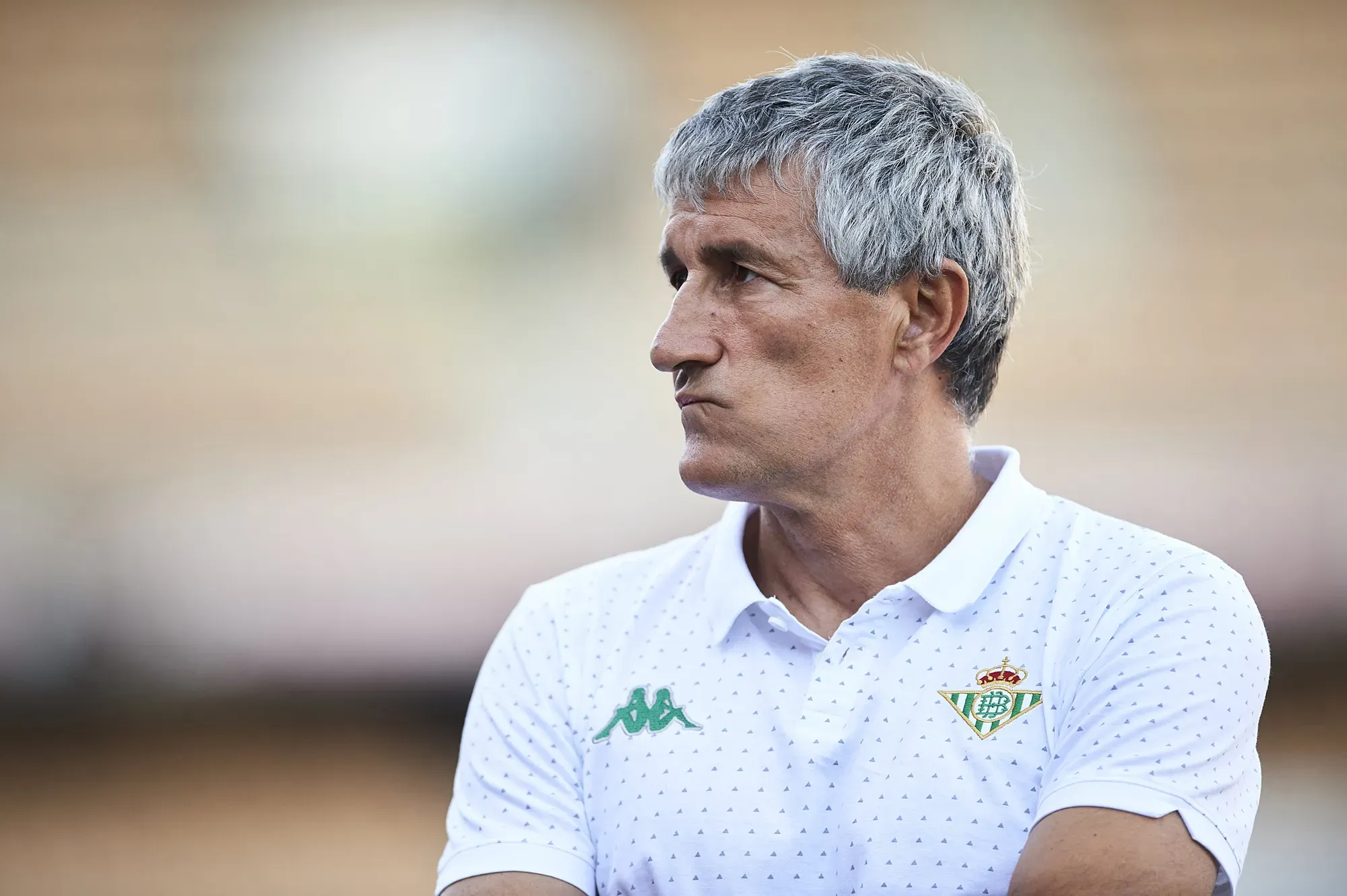 Quique Setién, el último DT en ganar con el Real Betis en casa del Real Madrid.