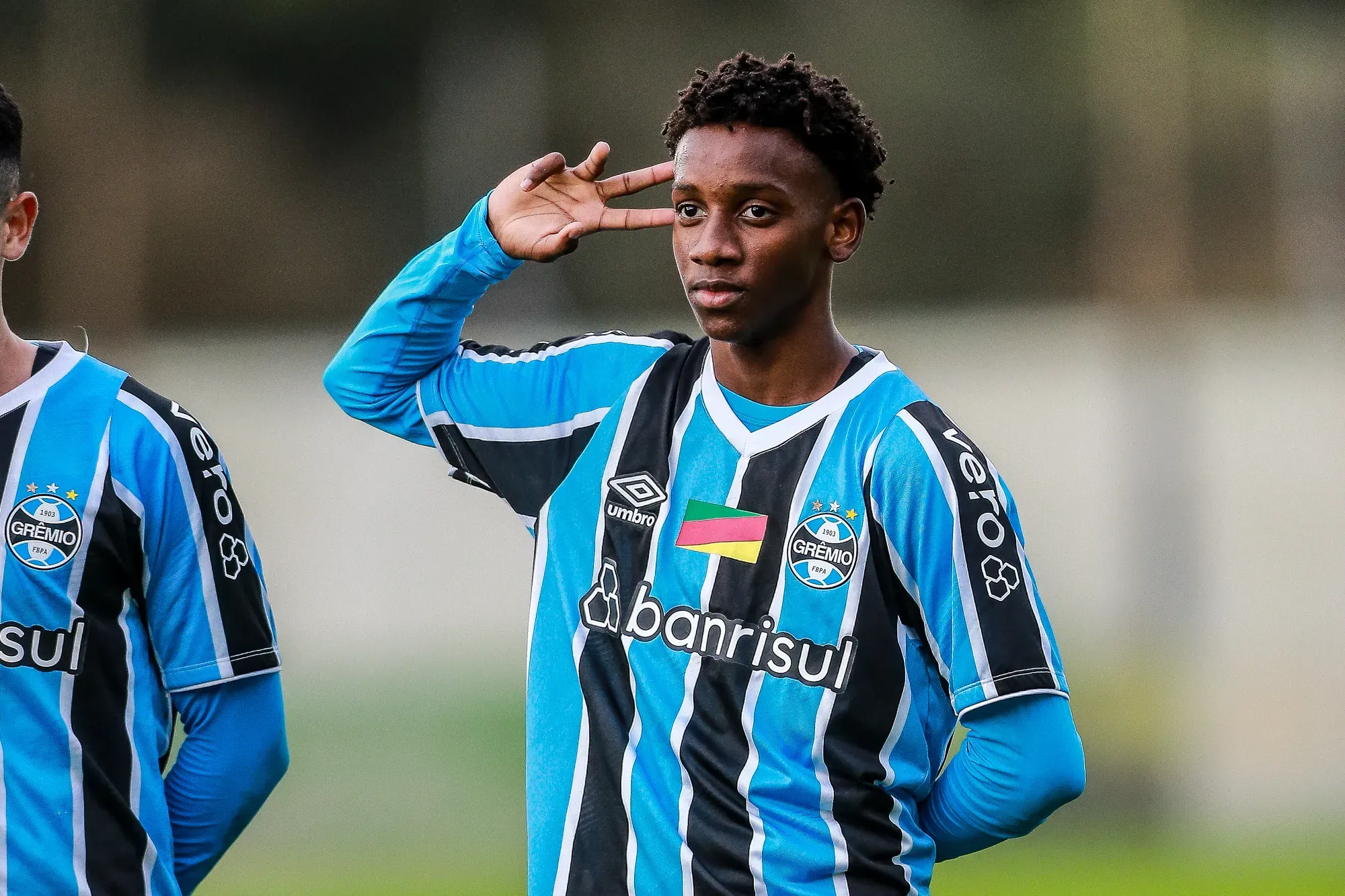 Gabriel Mec na base do Grêmio. Foto: Giancarlo Santorum/AGIF