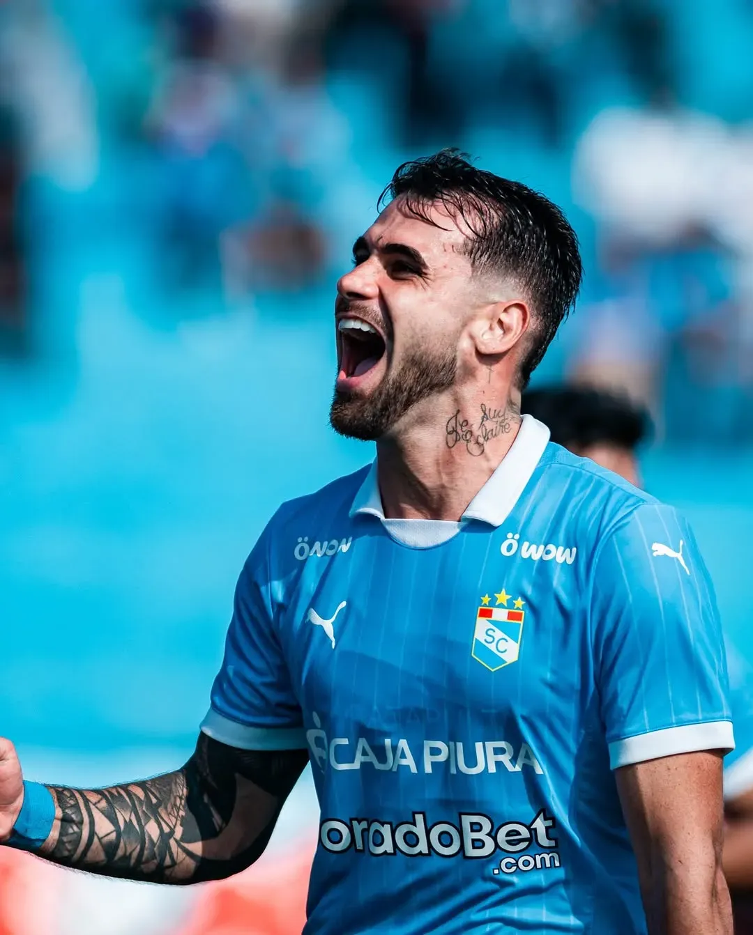 Felipe Vizeu festejando un gol con Sporting Cristal. (Foto: Sporting Cristal)