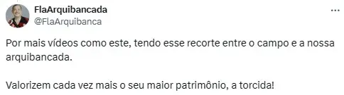 Torcedor do Flamengo comenta