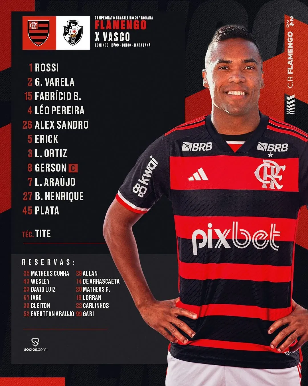 Foto: rede social X / Flamengo