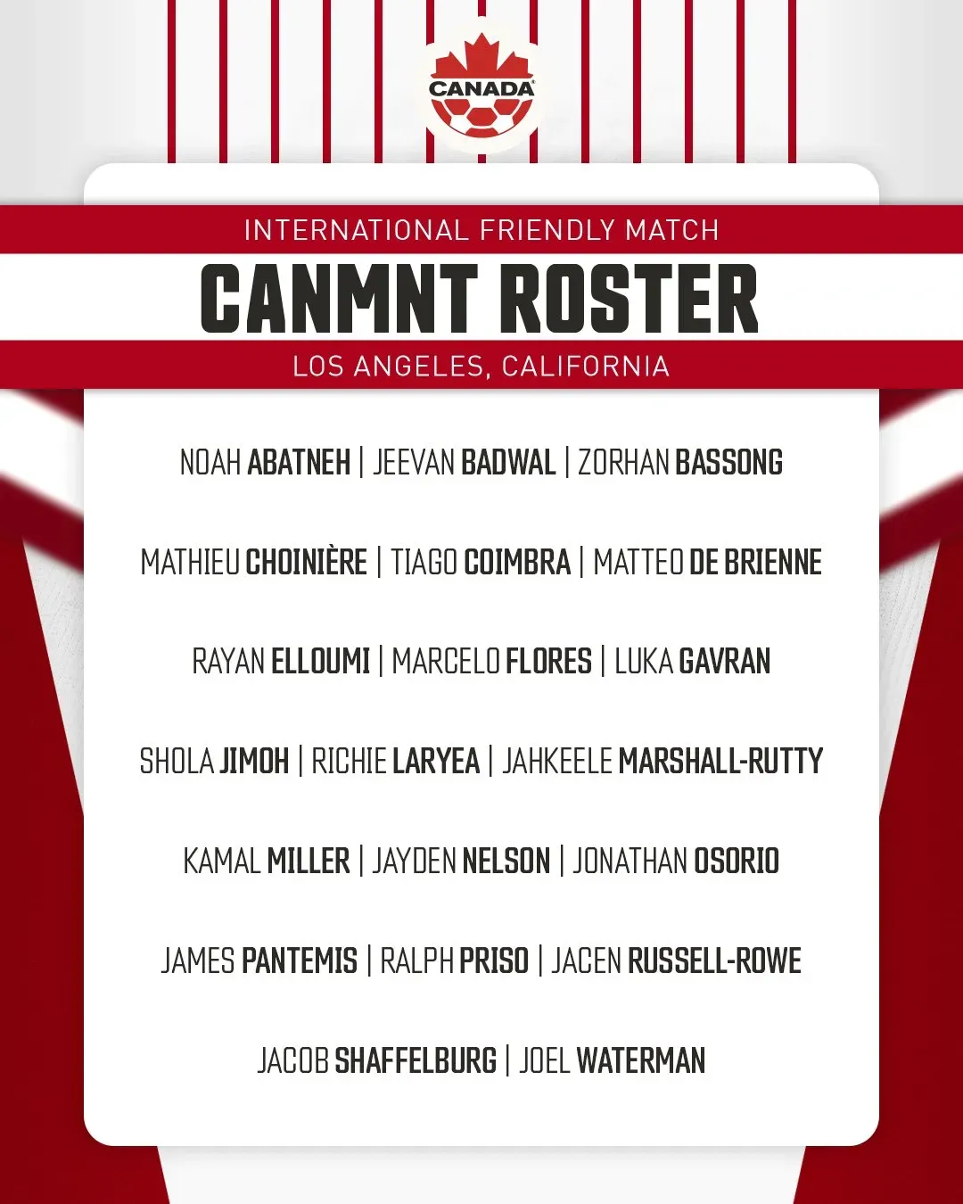 La convocatoria de Canadá (CANMNT_Official)