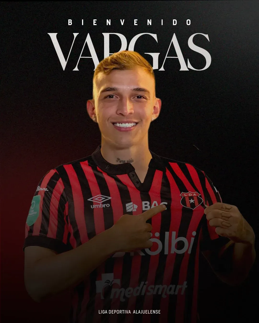 Kenneth Vargas ya firmó con Alajuelense. (Foto: LDA)