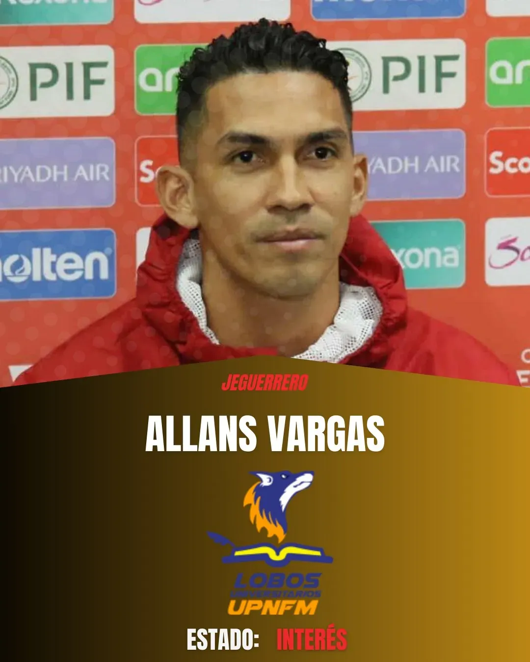 Allans Vargas está en el radar de Lobos luego de salir del Real Estelí de Nicaragua.