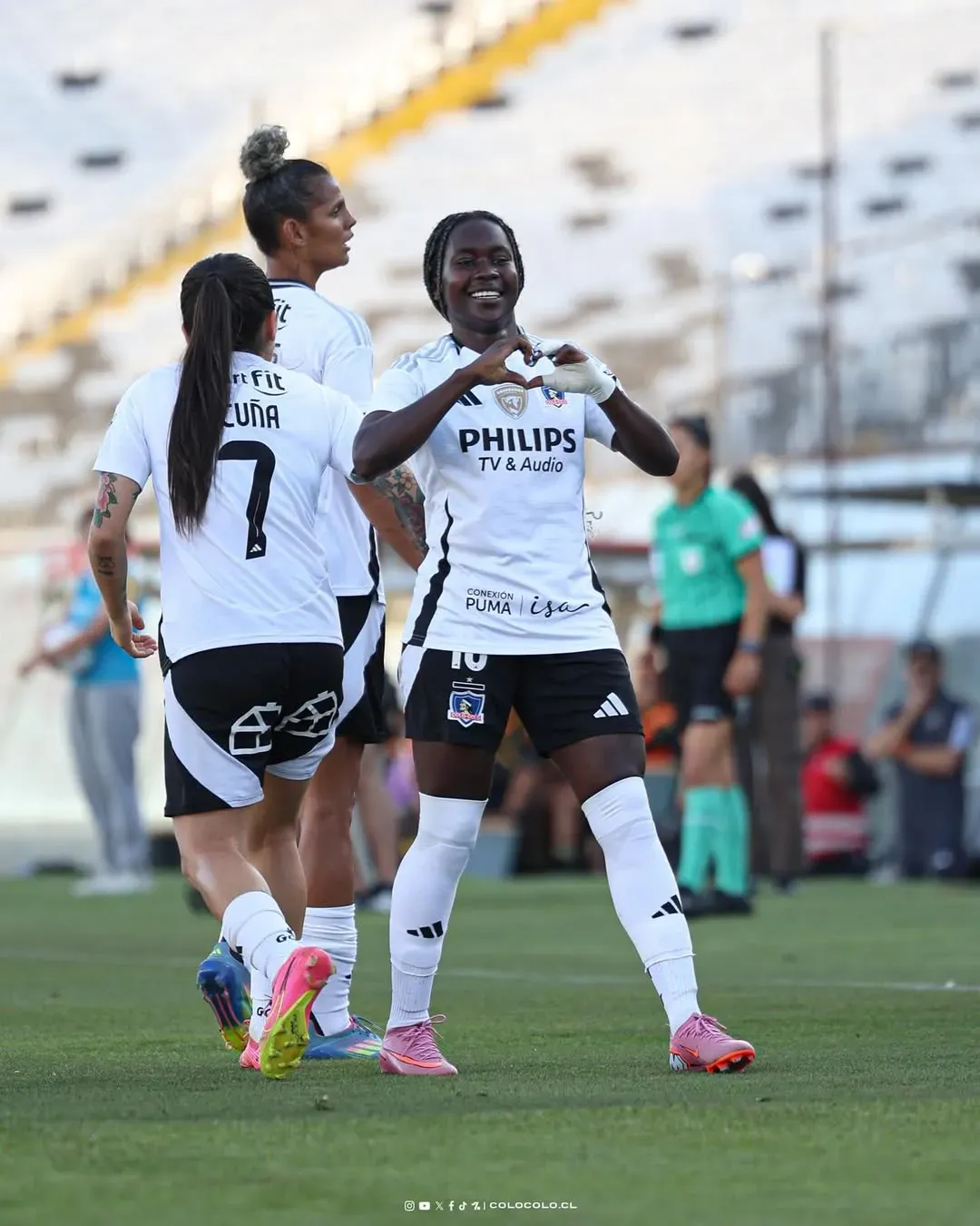 Mary Valencia le dio la victoria a las Albas. Imagen: Colo Colo