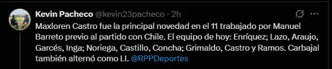 Fuente: @Kevin23pacheco