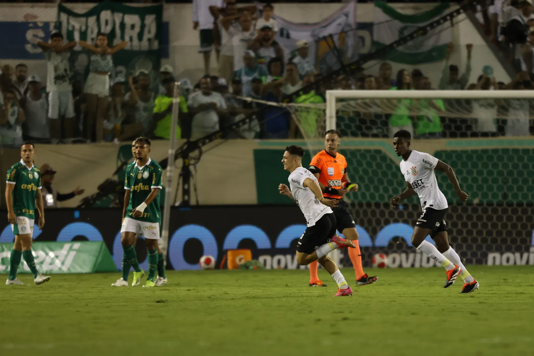Rodrigo Garro comemora gol contra o Palmeiras. Foto: Leonardo Lima/AGIF