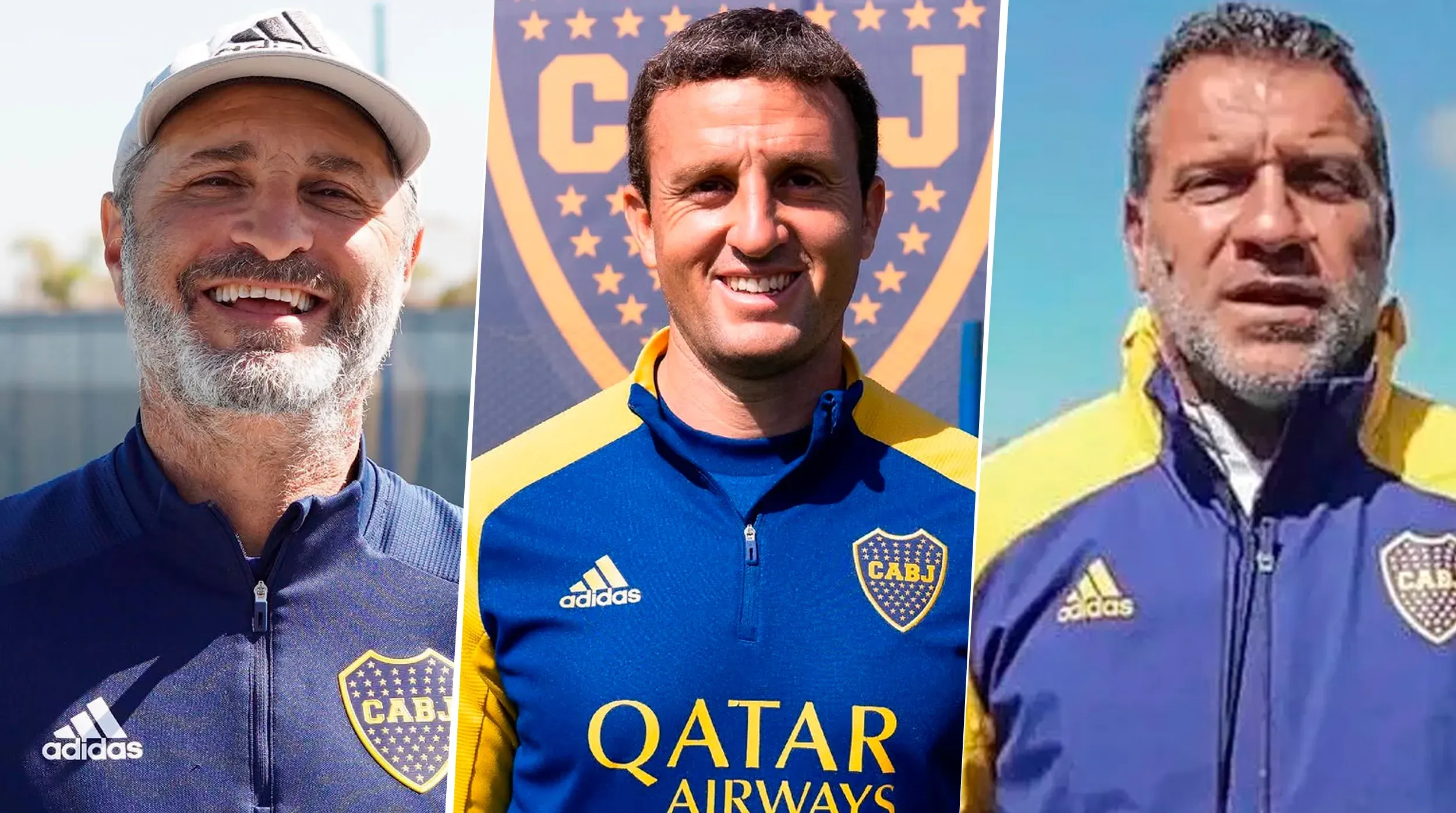 Walter Pico, Pablo Ledesma y Roberto Pompei. (Boca Oficial)
