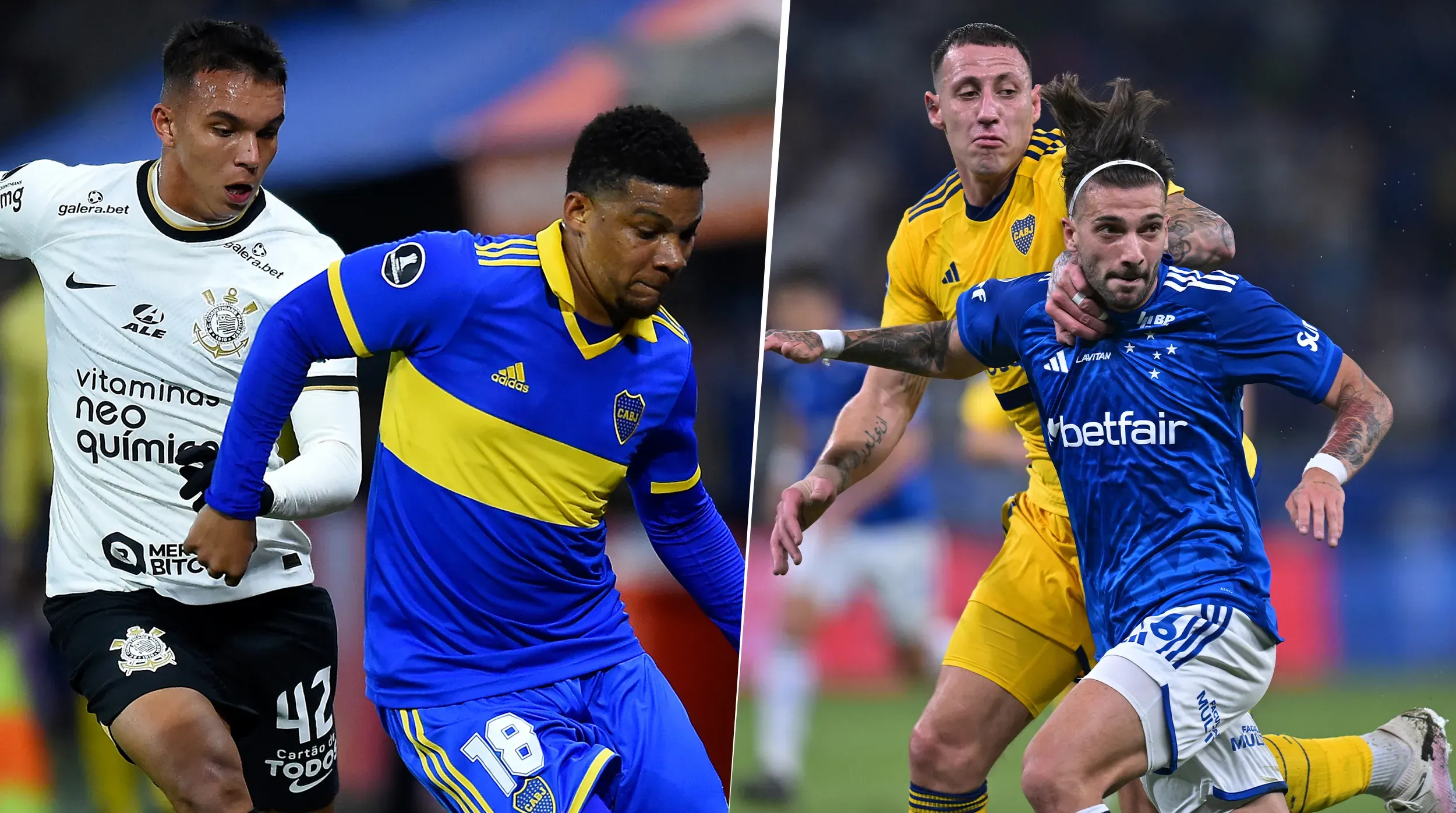 Corinthians y Cruzeiro, los rivales a “evitar” para Boca en la Libertadores 2026. (Getty)