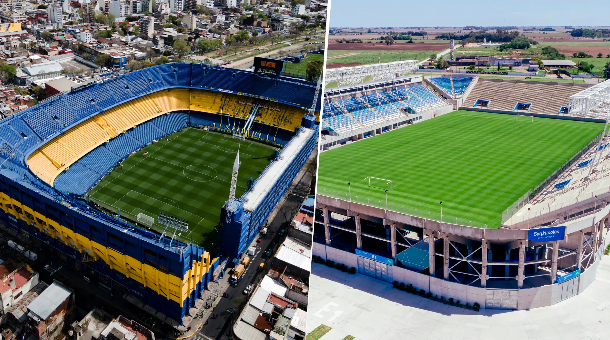 Boca jugará un amistoso en La Bombonera y otro en San Nicolás. (Getty/San Nicolás Oficial)