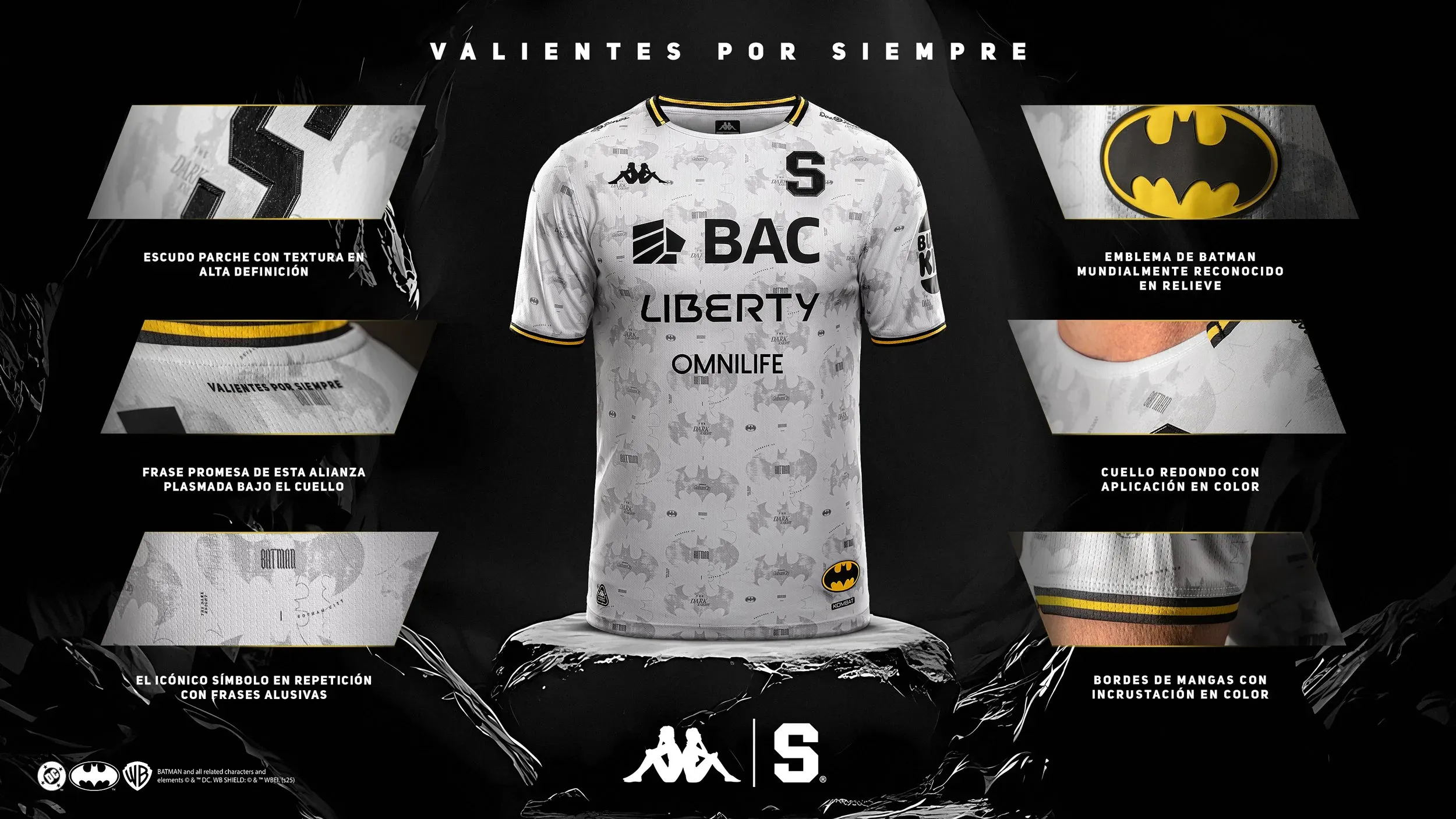 Increíble diseño de Saprissa en alianza con Warnerr Bros. (Foto: Saprissa)