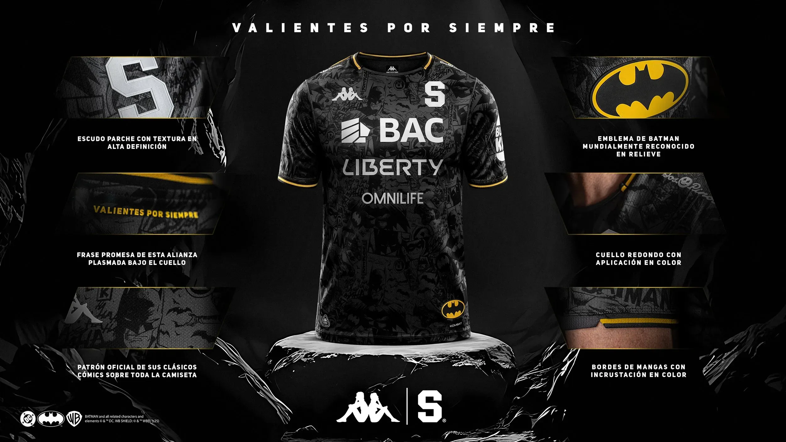 Increíble diseño de Saprissa en alianza con Warnerr Bros. (Foto: Saprissa)