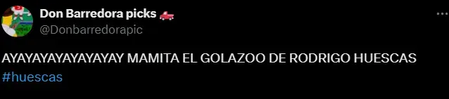 Muchos usuarios le asignaron un gol que no fue a Huescas.