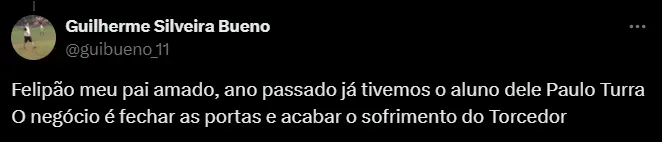Torcedor do Santos. Foto: Reprodução/ Twitter