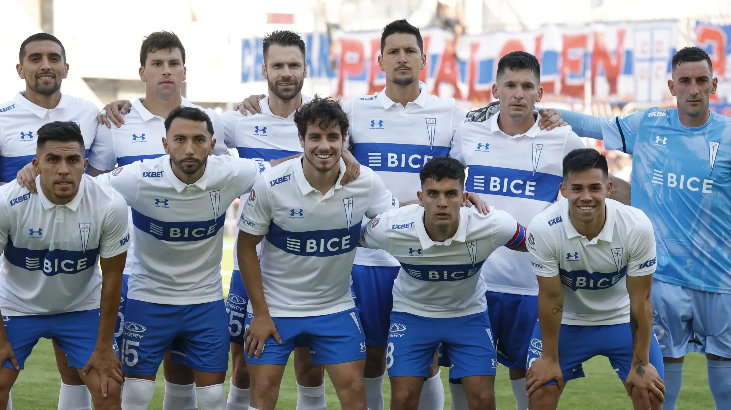 Último once titular de Católica, frente a La Calera. Fecha 30. Foto: Andres Pina/Photosport.