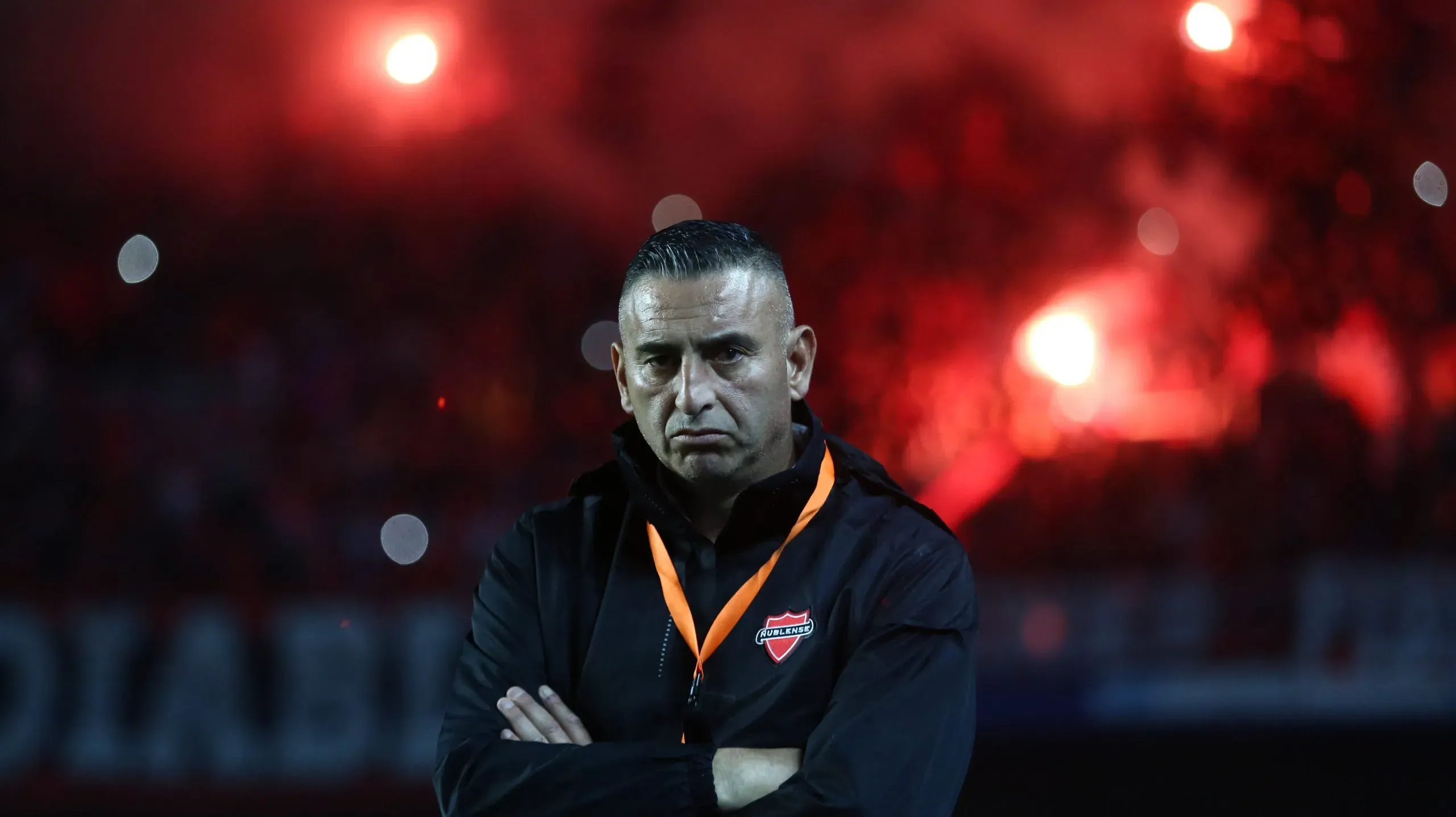 García dirigiendo a Ñublense en Libertadores (Photosport)