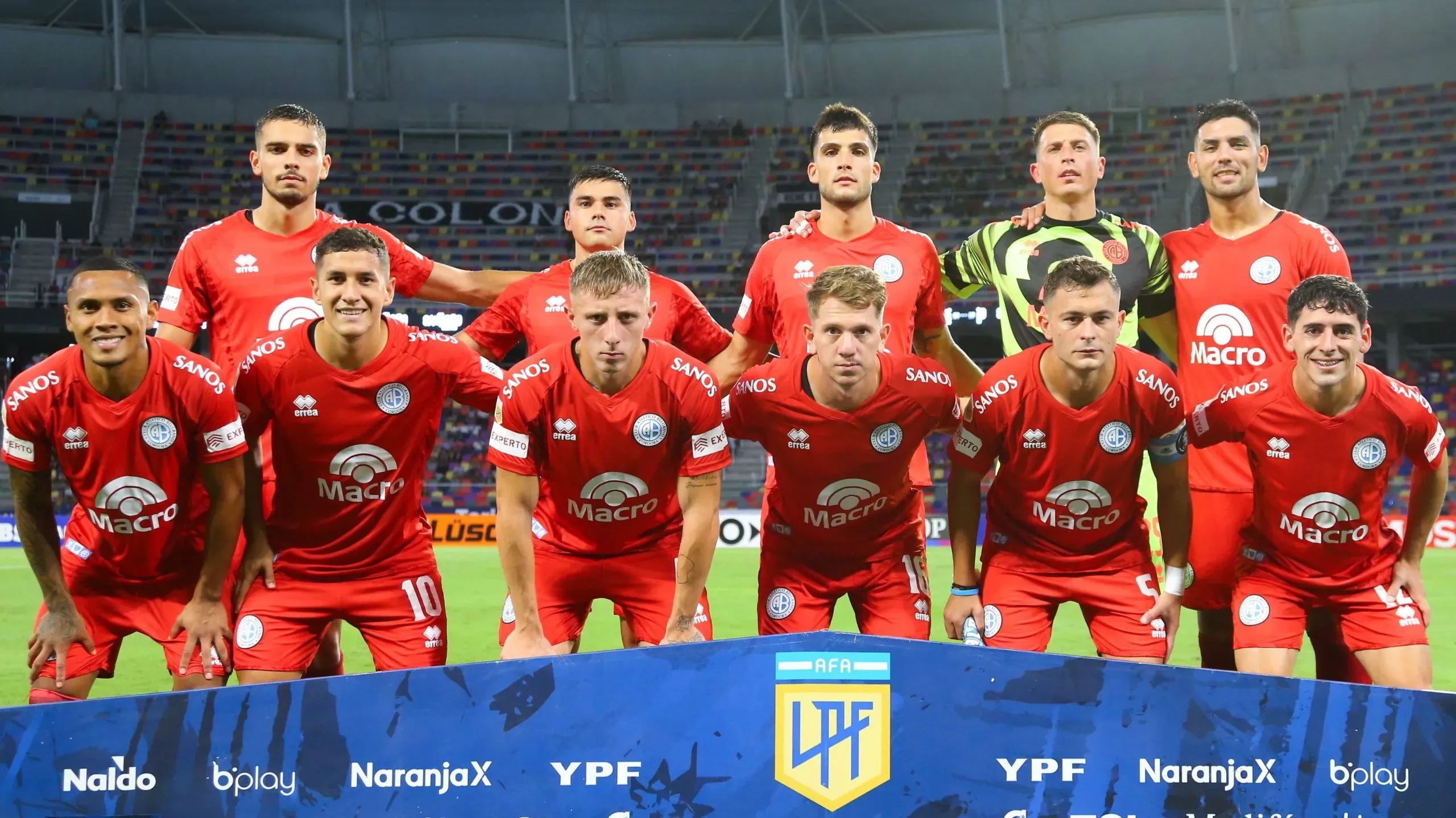 Belgrano: Matías Marín (el 10) siendo titular en el partido del equipo ayer contra Central