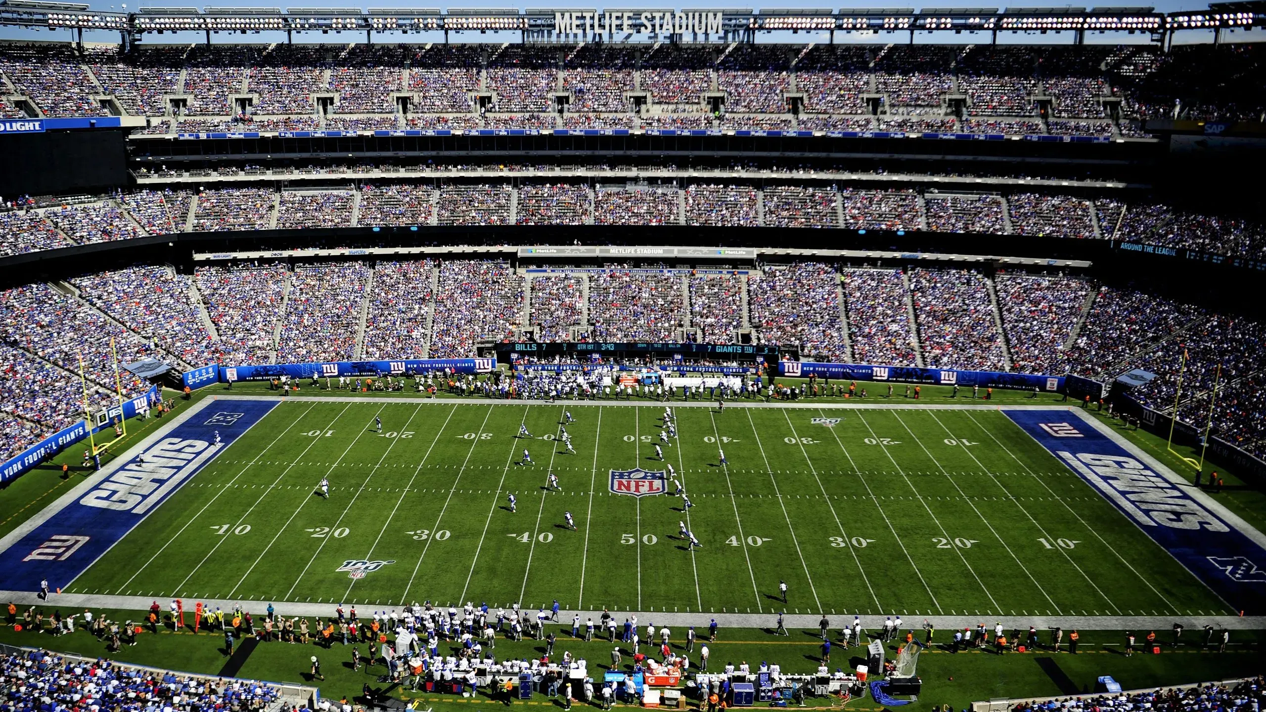 El Metlife Stadium es la casa de los New York Gians y New York Jets, clásico de la ciudad en la NFL. (Getty)
